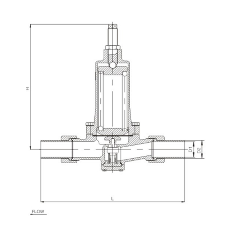 Stainless Steel Welding Boost Cryogenic Pressure Regulator Valve